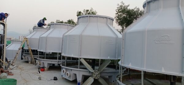 lắp đặt tháp giải nhiệt trong khu công nghiệp Phú Nghĩa