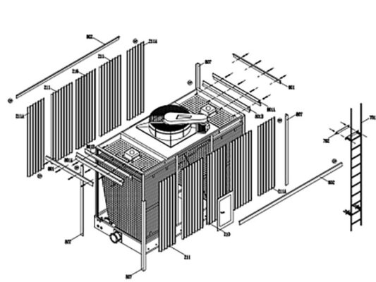 Bản vẽ tháp giải nhiệt