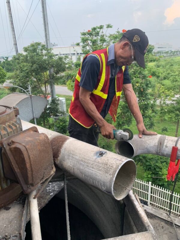 Thi công sửa chữa tháp giải nhiệt tại Nhà máy Dorco Vina Hưng Yên 1