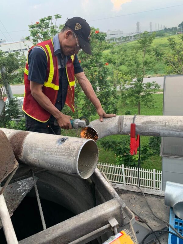 Thi công sửa chữa tháp giải nhiệt tại Nhà máy Dorco Vina Hưng Yên 2