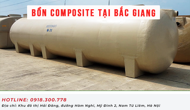 Bồn composite tại Bắc Giang